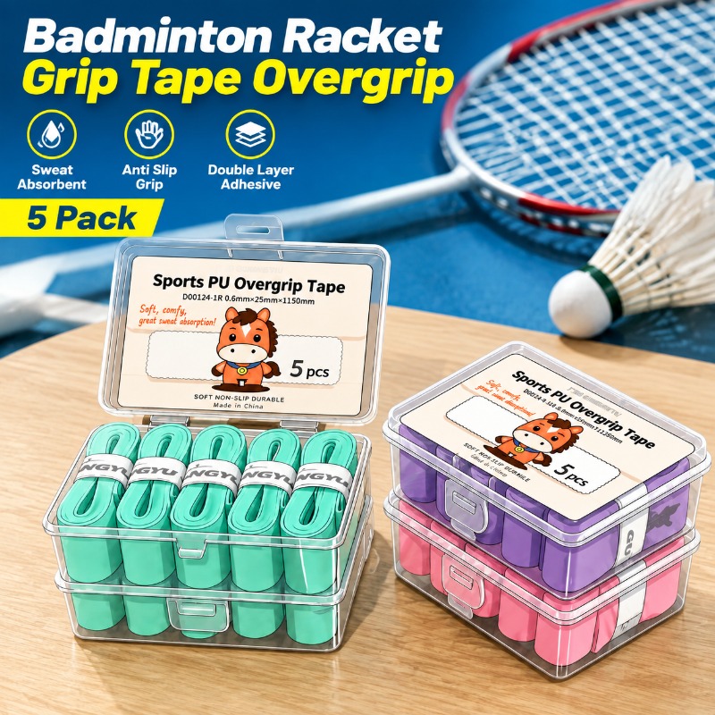 Badminton Grip - شريط قبضة مضرب الريشة الطائرة ماص