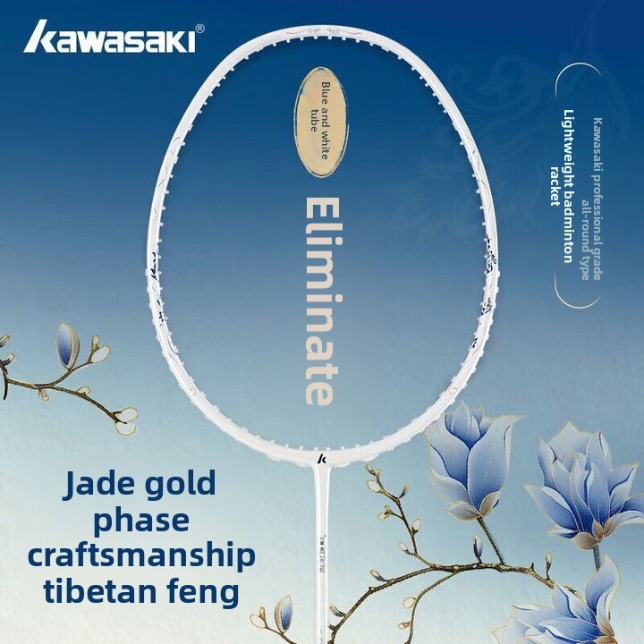 Badminton Racket Carbon - مضرب كرة الريشة من كاواساكي، تصميم