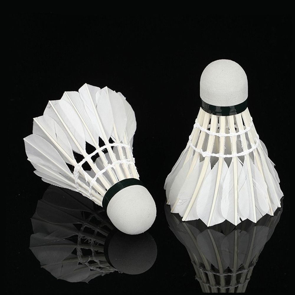 3/6/12 قطعة من كرات الريشة الب - مراجعة Feather Shuttlecock وسعره