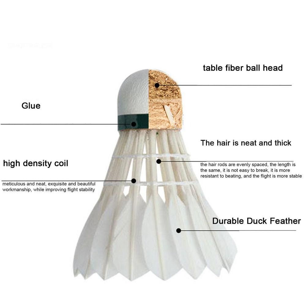 3/6/12 قطعة المهنية الريشة الر - مراجعة Feather Shuttlecock وسعره
