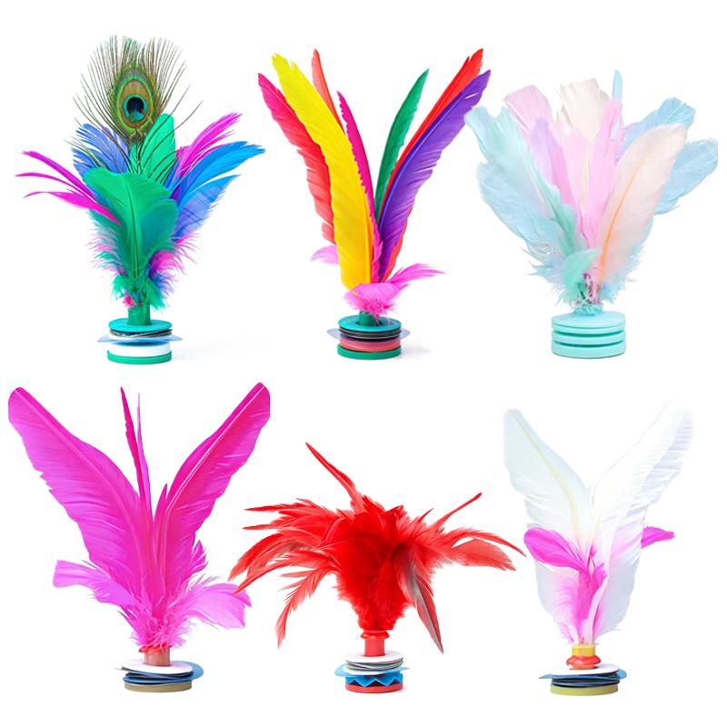 ريشة جيانزي ملونة تقليدية صيني - مراجعة Feather Shuttlecock وسعره