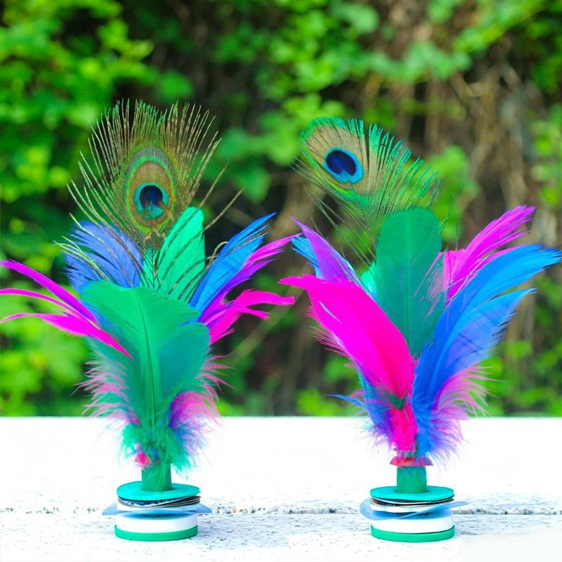 ريشة جيانزي ملونة تقليدية صيني - مراجعة Feather Shuttlecock وسعره