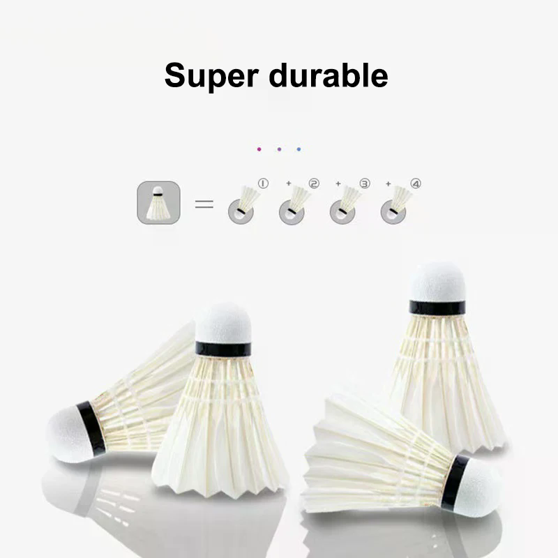 3/6 قطع من كرات الريشة الطائرة - مراجعة Feather Shuttlecock وسعره