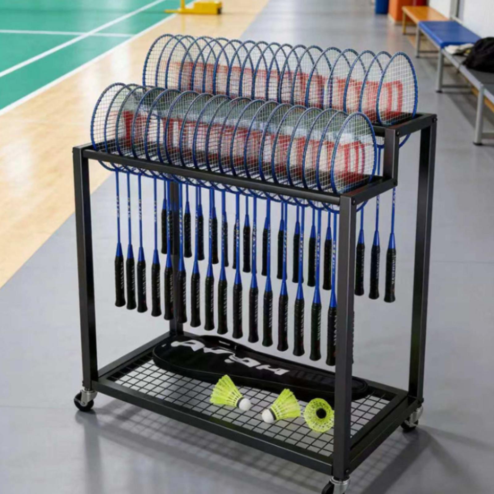 منظم رياضي متين لتخزين 32 مضرب - مراجعة Badminton Racket Carbon وسعره