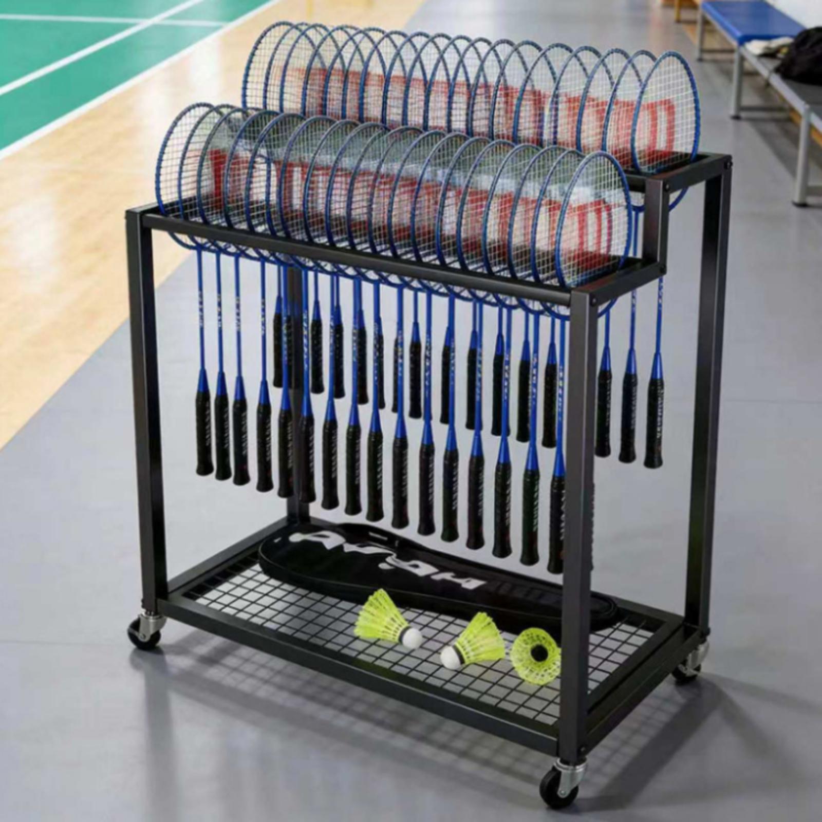 منظم رياضي متين لتخزين 32 مضرب - مراجعة Badminton Racket Carbon وسعره